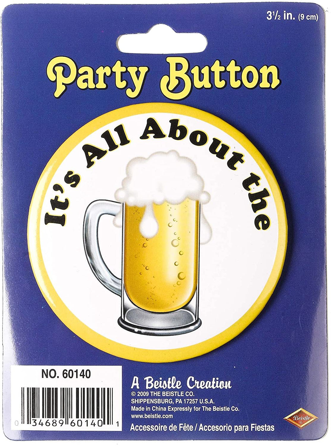 Oktoberfest Beer Party Button