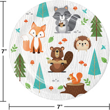 Load image into Gallery viewer, Wild One Woodland Animals Tableware
