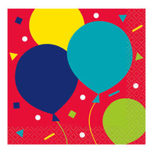 Load image into Gallery viewer, Balloon Party Birthday Bev Napkins
