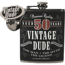 Load image into Gallery viewer, Vintage Dude Flask
