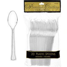 Load image into Gallery viewer, Premium Plastic Spoons 20ct
