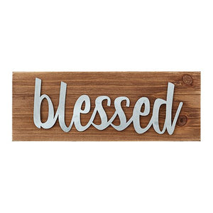 Tabletop Plaque - "Blessed"