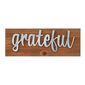 Tabletop Plaque - "Grateful"