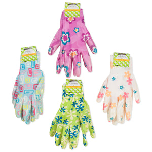 Ladies Printed Garden Gloves