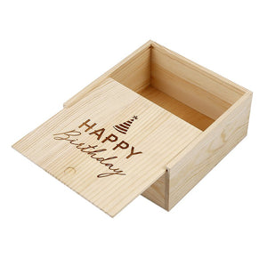 Happy Birthday Sweets Wood Box - Medium Size