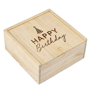 Happy Birthday Sweets Wood Box - Medium Size