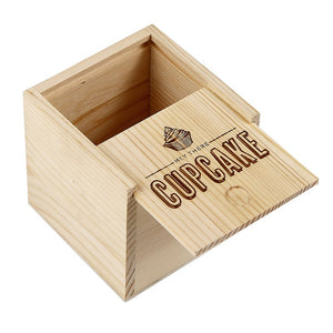 "Hey Cupcake"  Small Sweets Wood Box