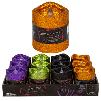 LED Flicker Candle Glitter