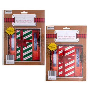 Holiday Door Covers with Bows
