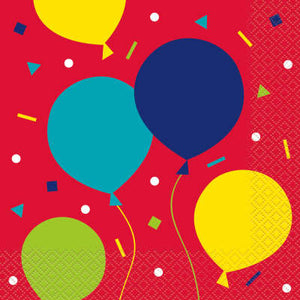 Balloon Party Birthday Bev Napkins