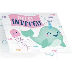 Narwhal Party Invitations