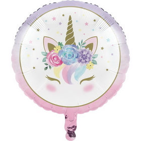 Unicorn Baby Metallic Balloon 18"