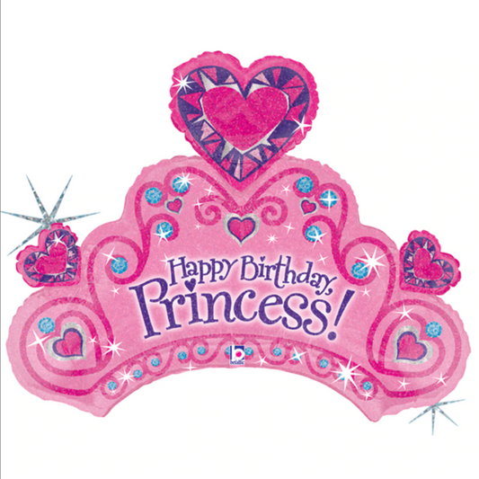 Supershape Pink Birthday Princess Balloon