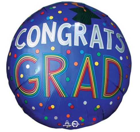 Jumbo Grad Colorful Dots Mylar