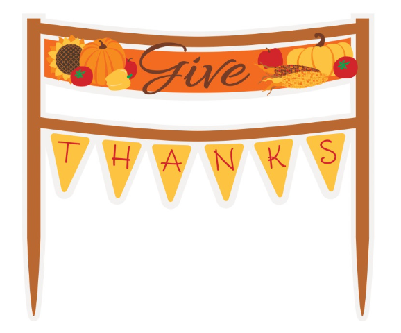 Give Thanks Cake Bunting