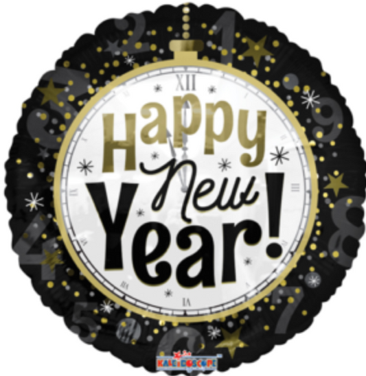 18" Gold & Silver NYE Mylar