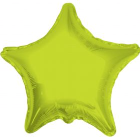 18" Lime Star Mylar