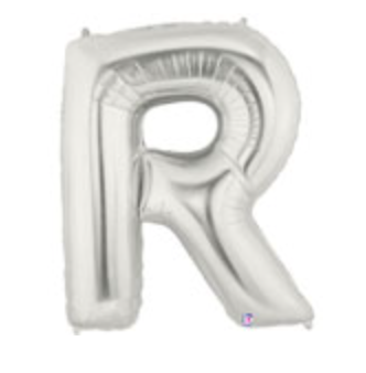 Supershape Mylar Letters - Silver