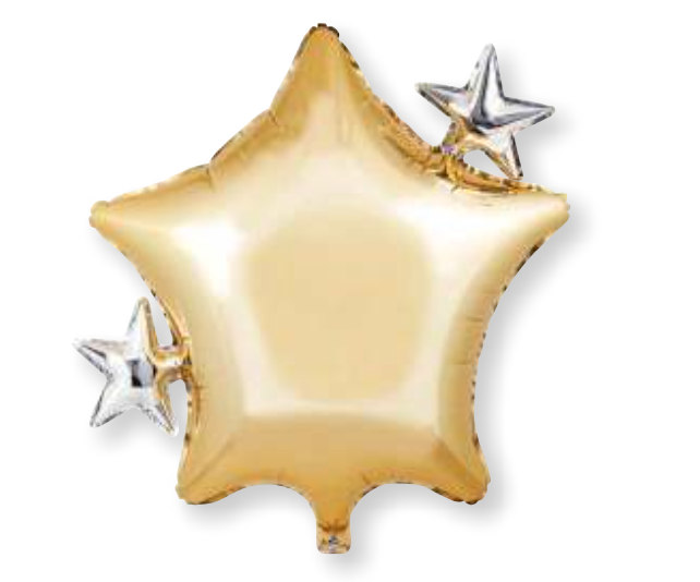 Supershape Starry Night Star Mylar