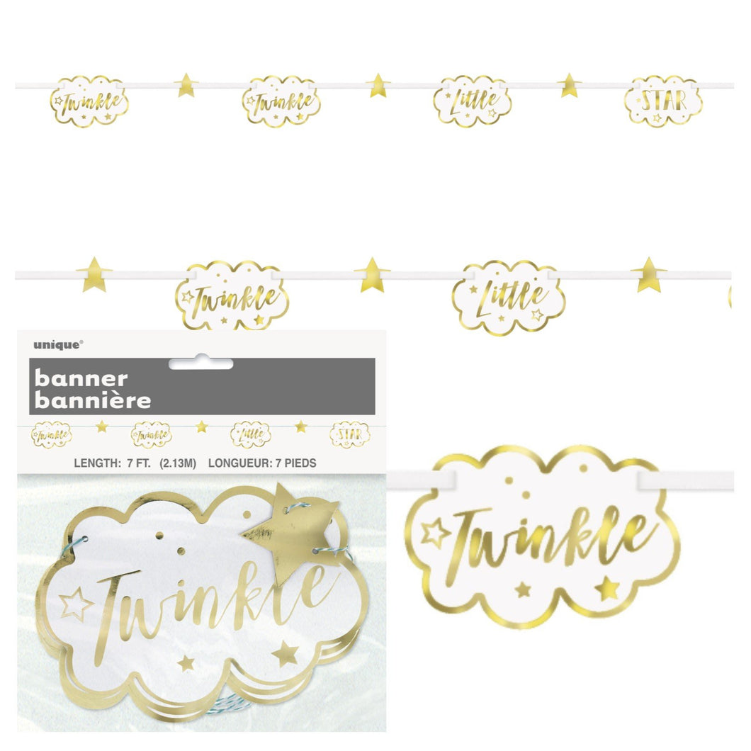Twinkle Baby Shower Banner