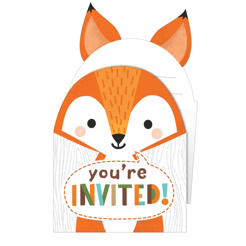 Woodland Animal Invitations