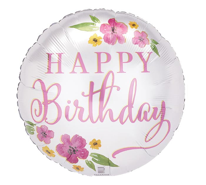 18" Birthday Blooms Balloon