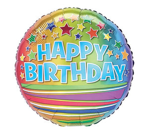 18" Birthday Stars and Stripes Balloon