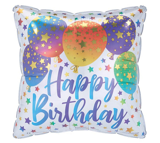 18" Birthday Square Balloon