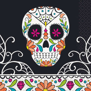 Skull Day of the Dead Tableware Pattern