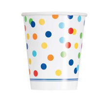 Load image into Gallery viewer, Rainbow Polka Dot Happy Birthday Tableware
