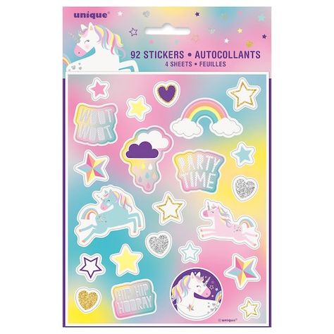 Unicorn Sticker Sheets