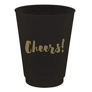 "Cheers!" Plastic Cups - Set of 8