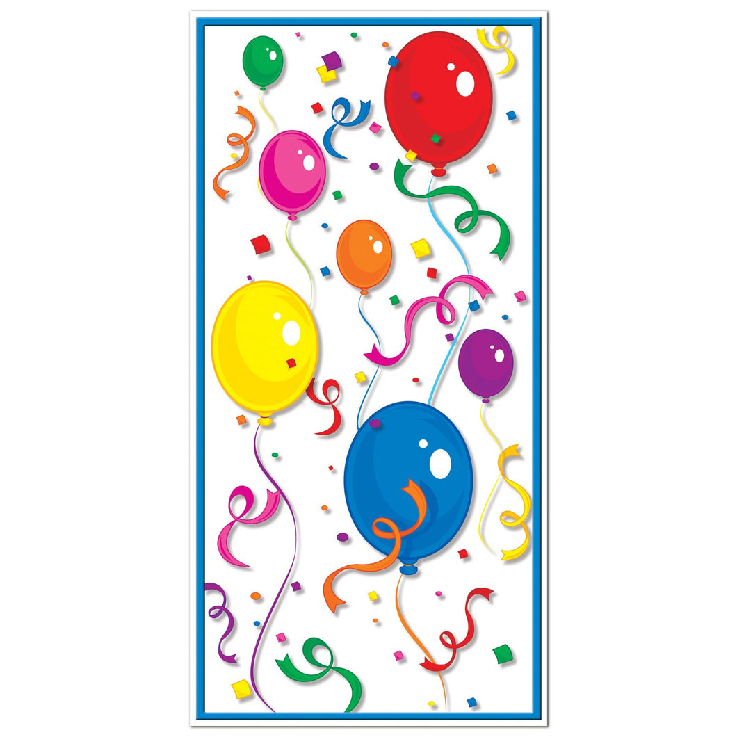 Balloons & Confetti All-Weather Door Cover