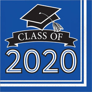 Class of 2020 Lunch Napkin 36ct Blue