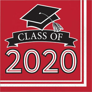 Class of 2020 Lunch Napkin 36ct Red