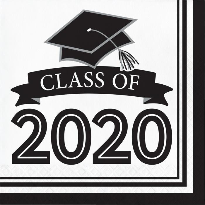 Class of 2020 Lunch Napkin 36ct White