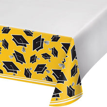 Load image into Gallery viewer, Congrats Grad Tablecover 54&quot;x102&quot; Yellow
