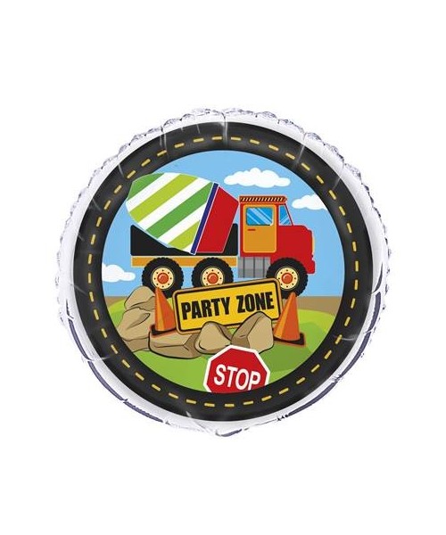 18" Construction Party Zone Balloon