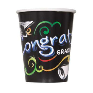 Chalkboard Graduation 9oz Paper Cups
