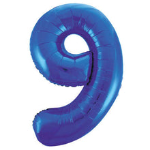 Load image into Gallery viewer, Blue Number Shaped Foil Balloon 34&quot;
