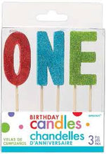 Load image into Gallery viewer, Glitter Birthday Age Candles

