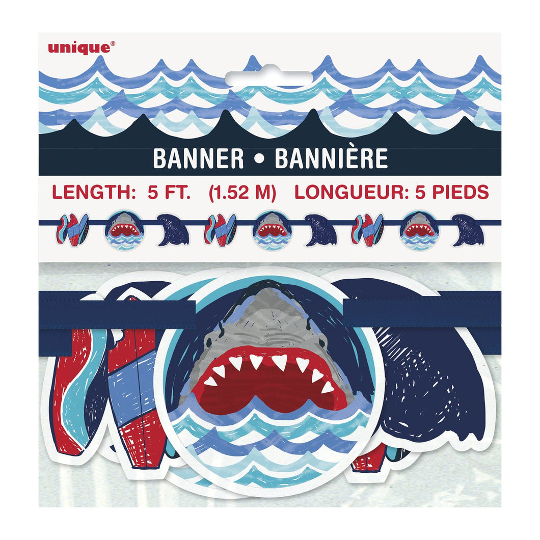 Fierce Shark Theme Paper Banner