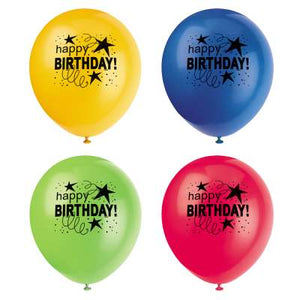 Cosmic Birthday Latex Balloons
