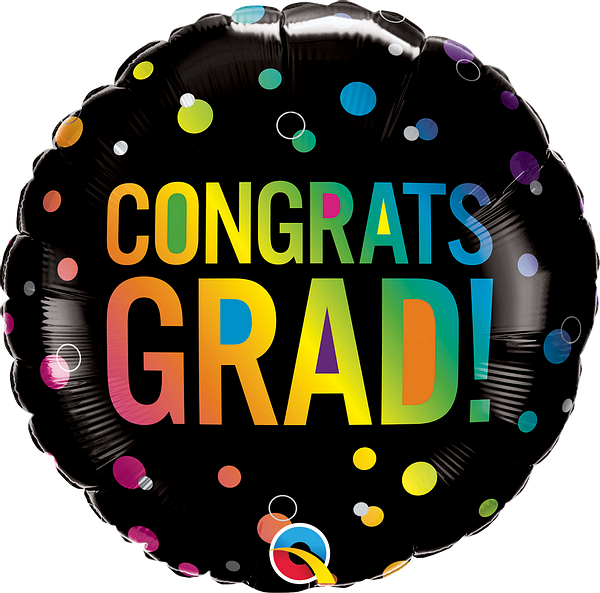 18" Congrats Grad Bubbles Balloon