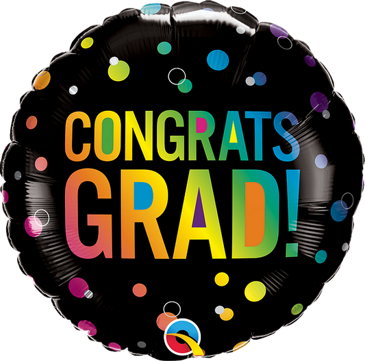 18" Congrats Grad Bubbles Balloon