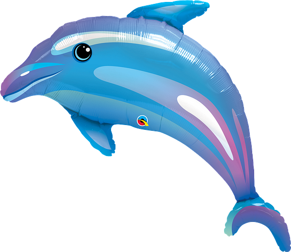 Supershape Blue Dolphin Balloon