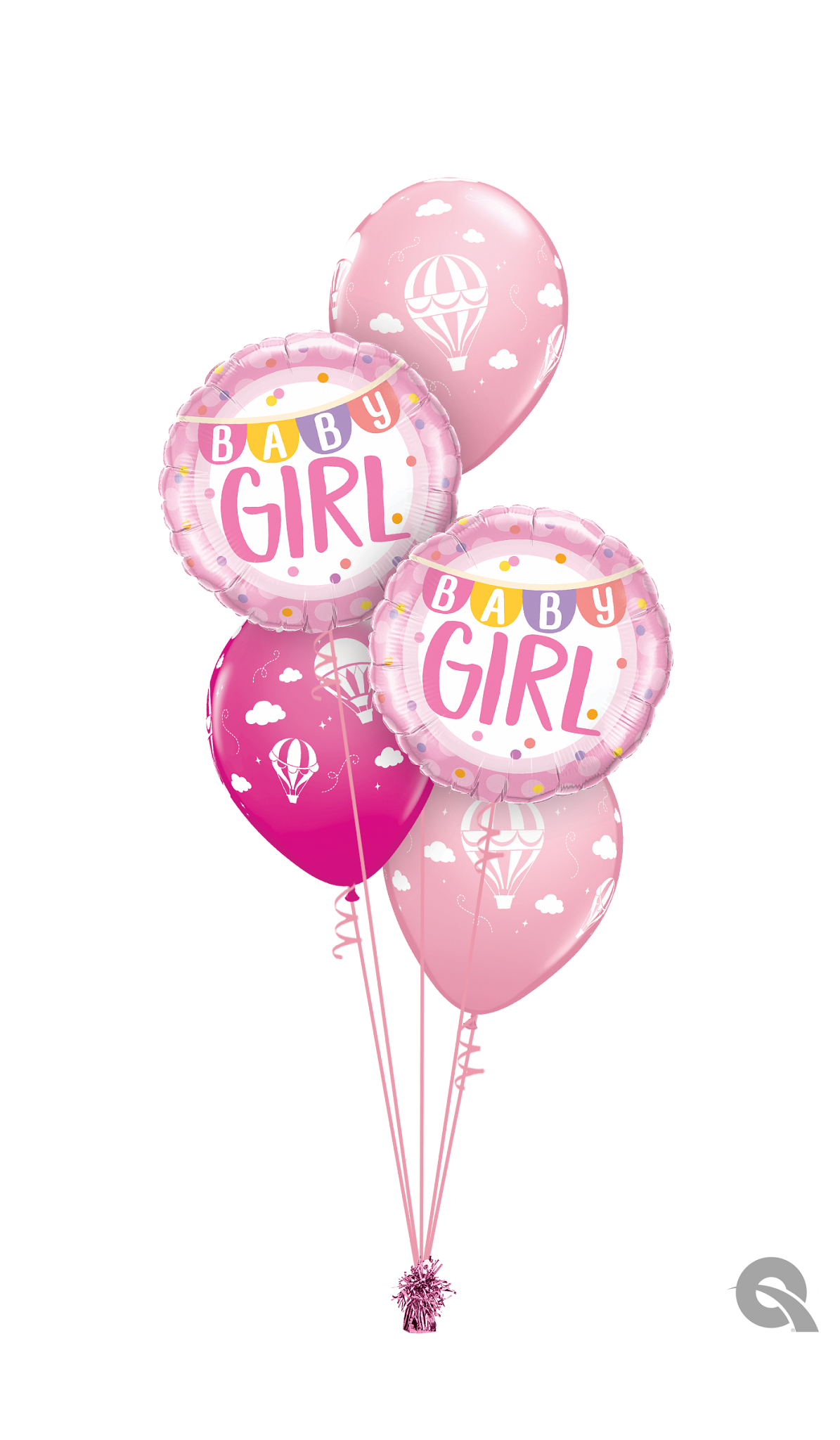 Baby Girl Banner Classic Bouquet