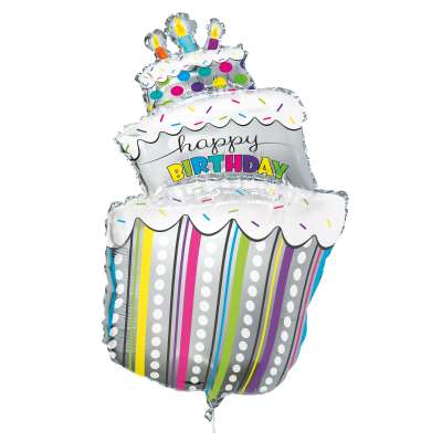 Supershape Polka Dot Cake Balloon