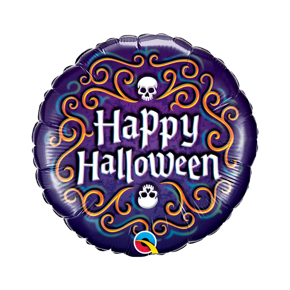 18" Purple & Orange Halloween Mylar