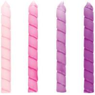 Large Spiral Pink/Purple Candles
